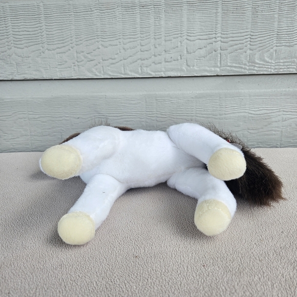 Douglas Cuddle Toy Paint Pinto Horse Plush Brown White 11" Standing #1986 - Picture 6 of 11